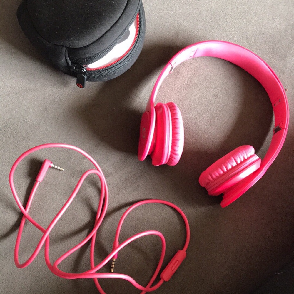 Pink Beats Headphones